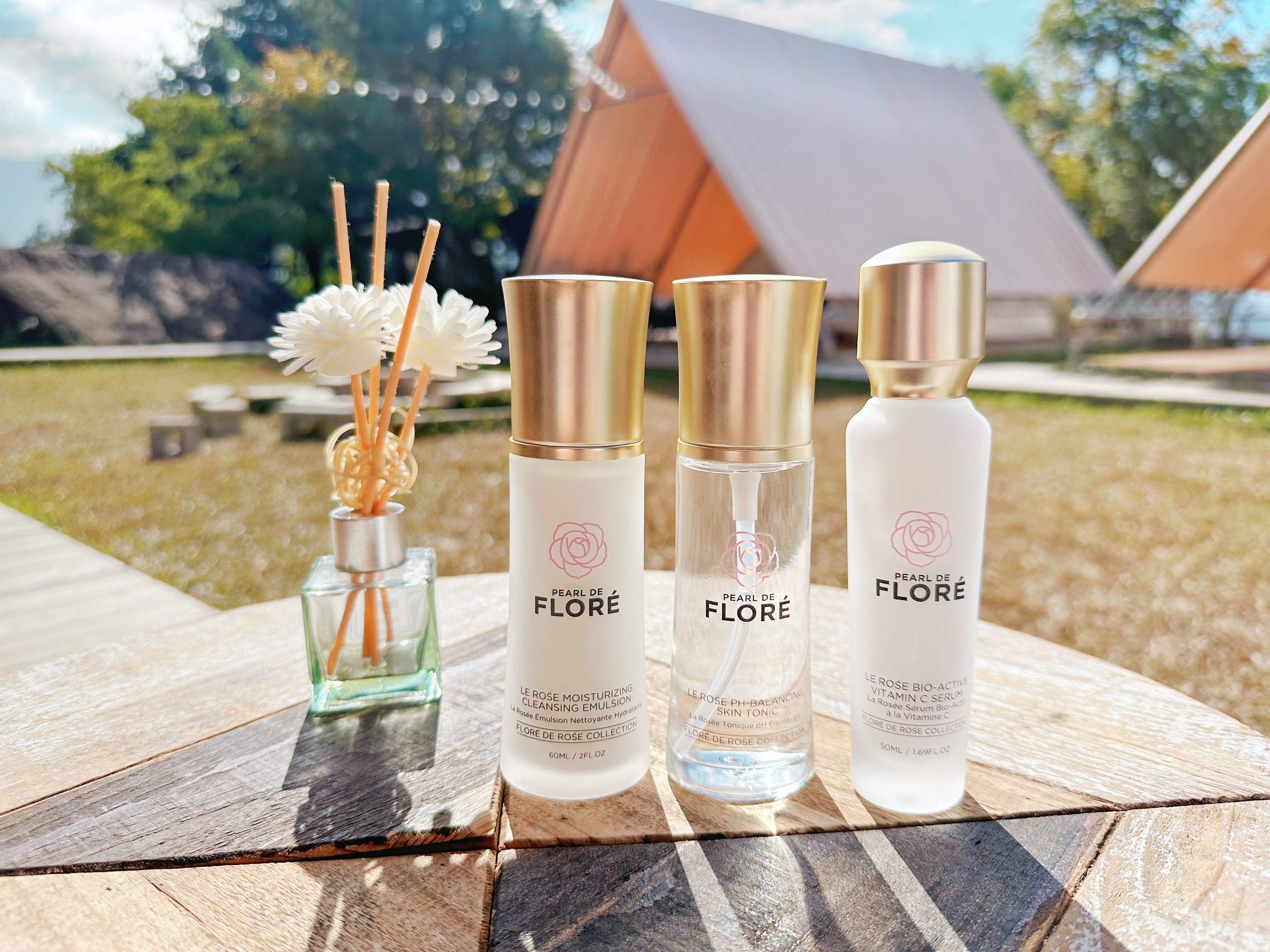 輕奢精品保養開箱！「Pearl de Flore」創新護膚技術，玫瑰高效保濕潔膚